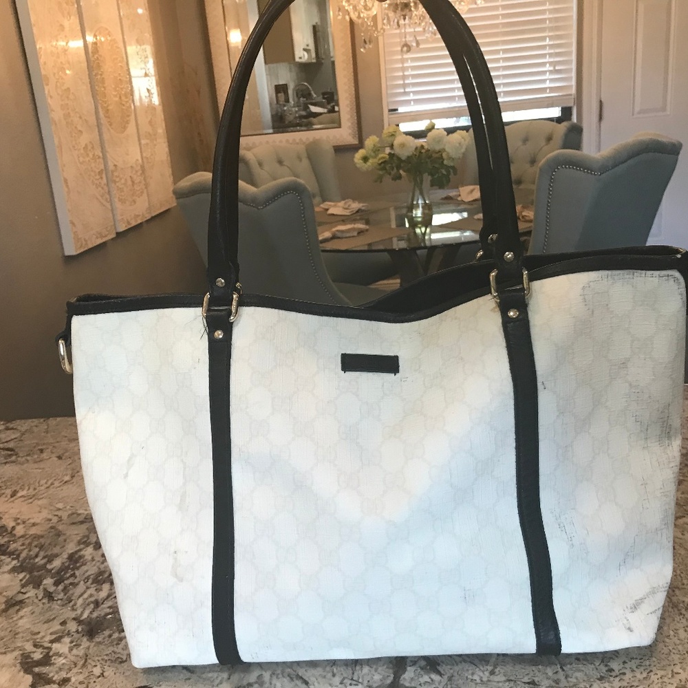 Gucci GG Black and White Joy Tote